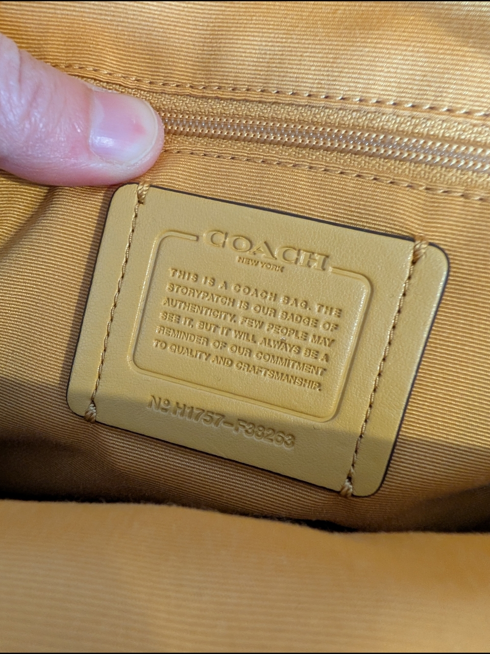 Coach Yellow Leather Mini Backpack - Picture 11 of 15
